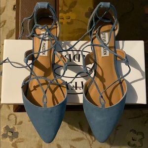 Steve Madden Britzi Teal flats Size 7.5